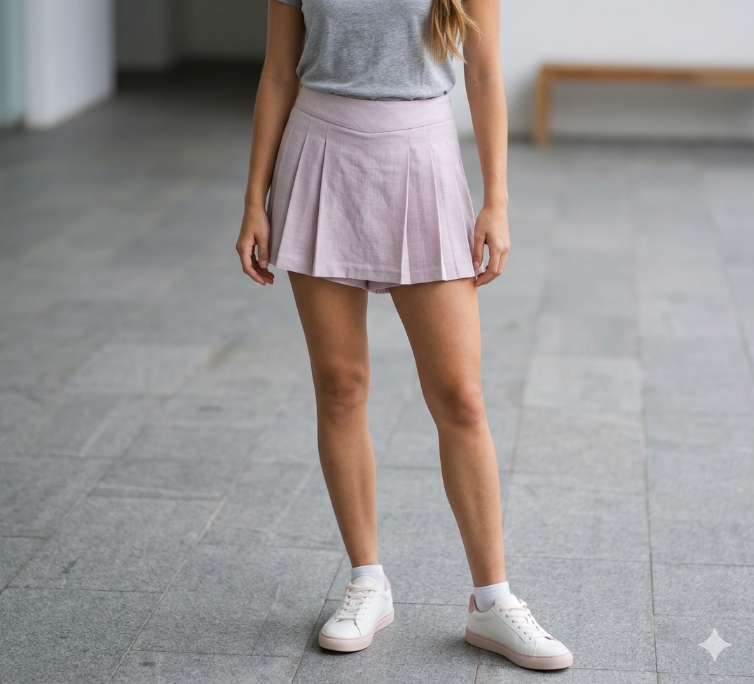 Shorts  Donna Corto Pieghe