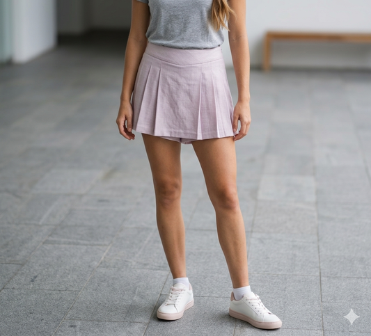 Shorts  Donna Corto Pieghe