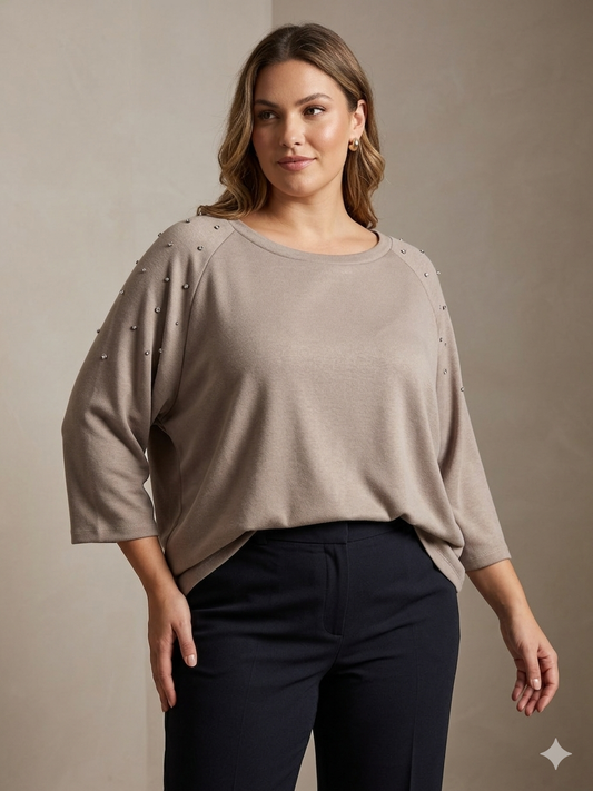 Felpa Donna Curvy Strass