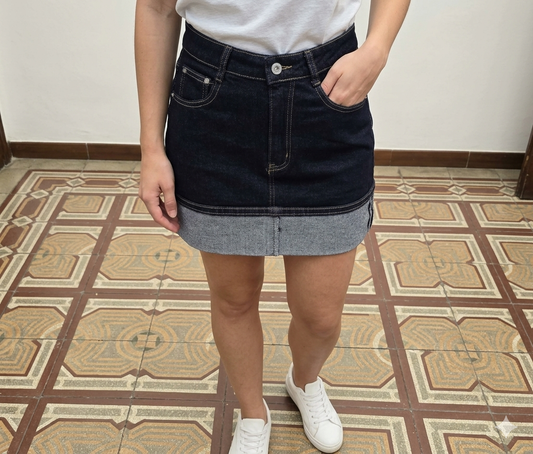 Mini Gonna Denim Rovescia