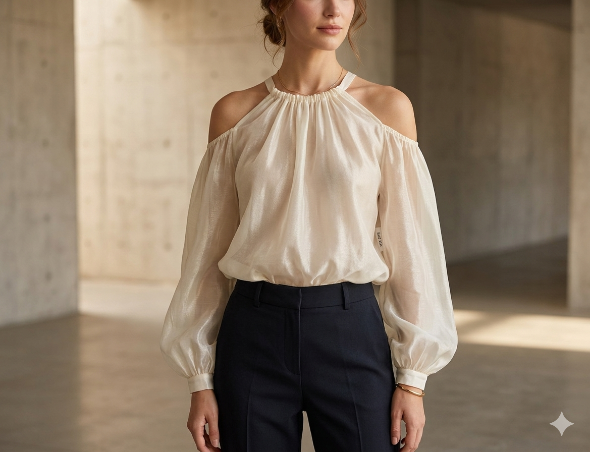 Blusa Donna Aperta Spalle