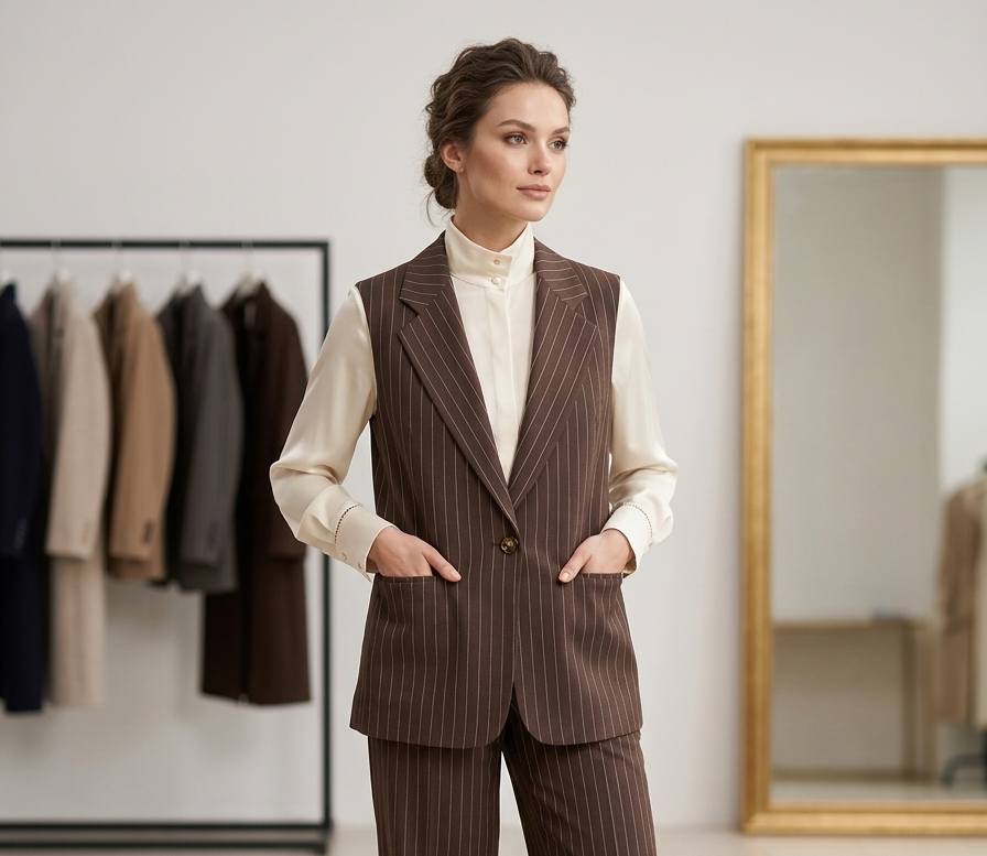 Pantalone Donna Gessato