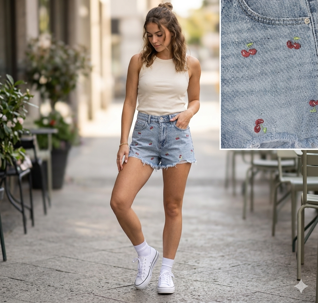 Shorts Donna Ciliegie