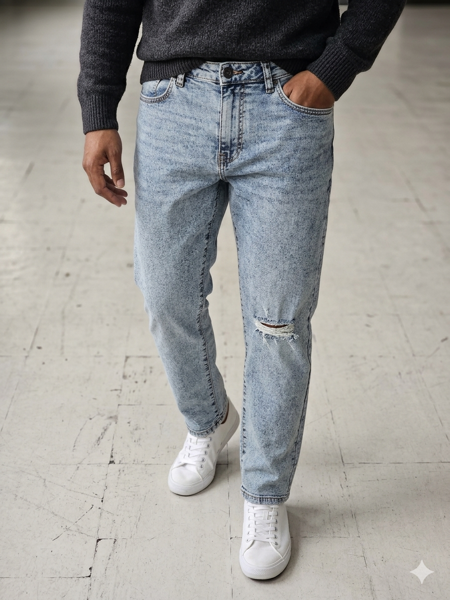Jeans Uomo Cropped Fit