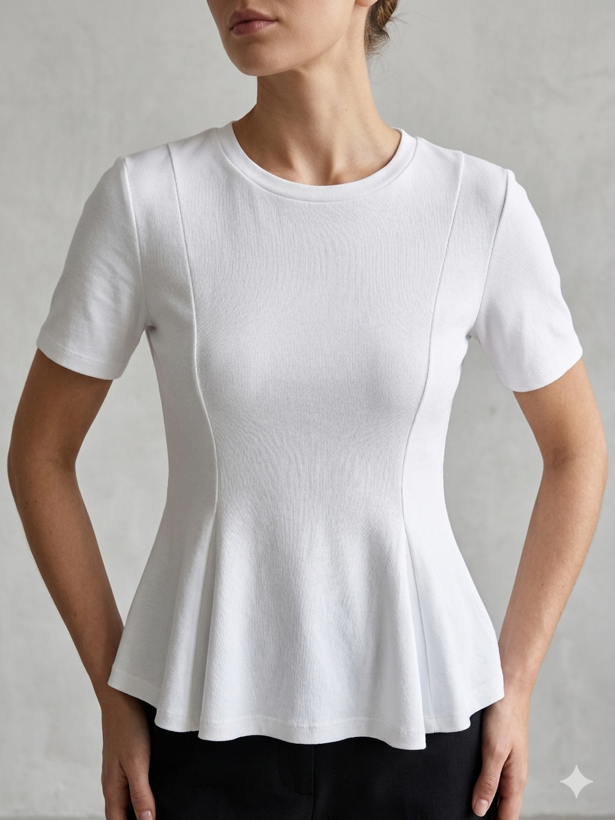 T-Shirt Donna Paricollo Avvitata