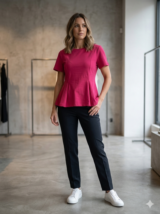 T-Shirt Donna Paricollo Avvitata