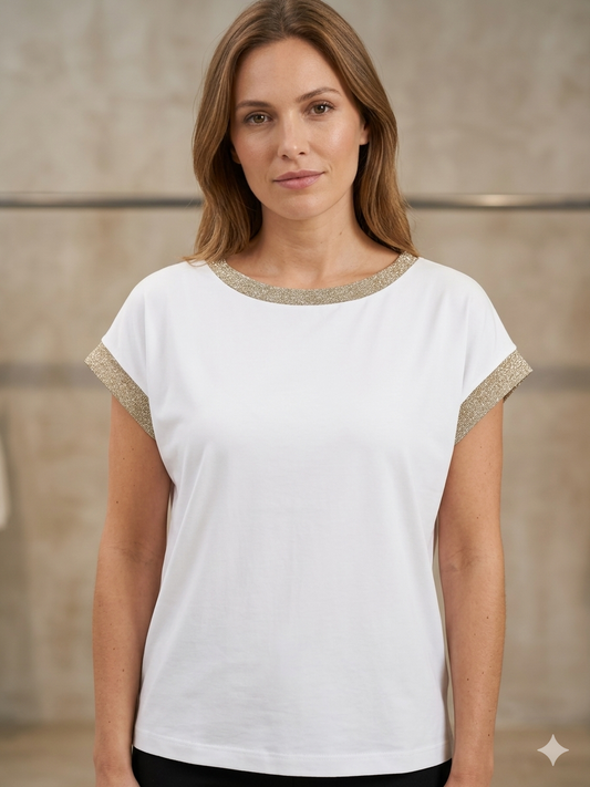 T-Shirt Donna Bordi Lurex