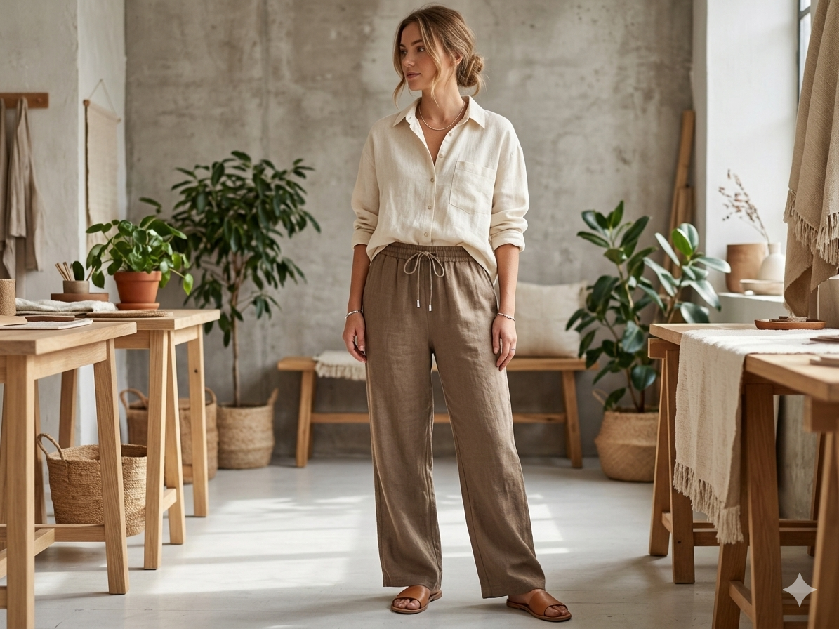 Pantalone Donna Lino
