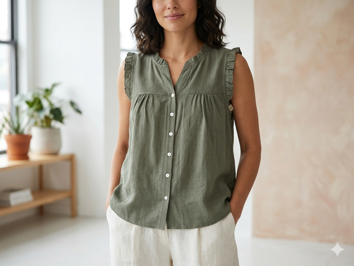 Blusa Donna Smanicata