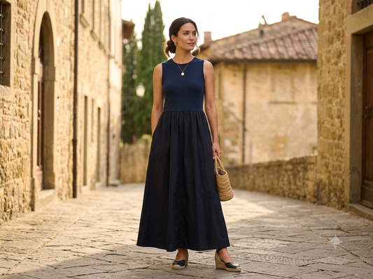 Abito Donna Lungo Cotone