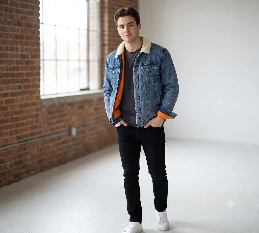 Giubbotto Uomo Denim