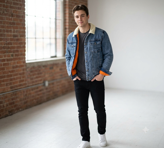Giubbotto Uomo Denim