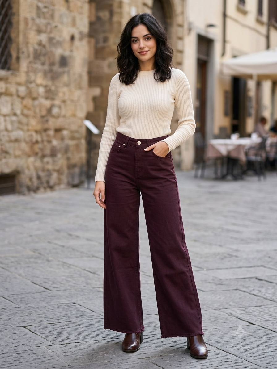 Jeans Donna Baggy  Colorato