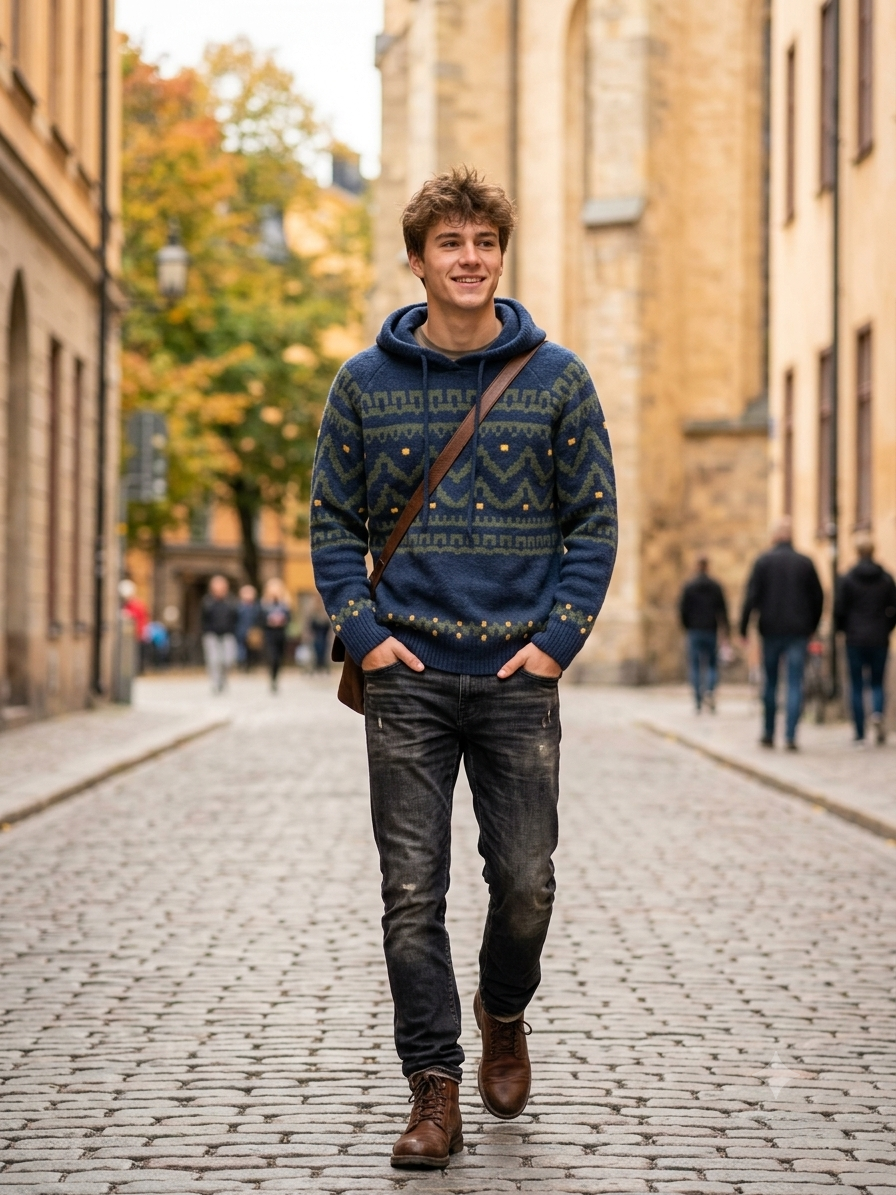 Maglia Uomo Cappuccio