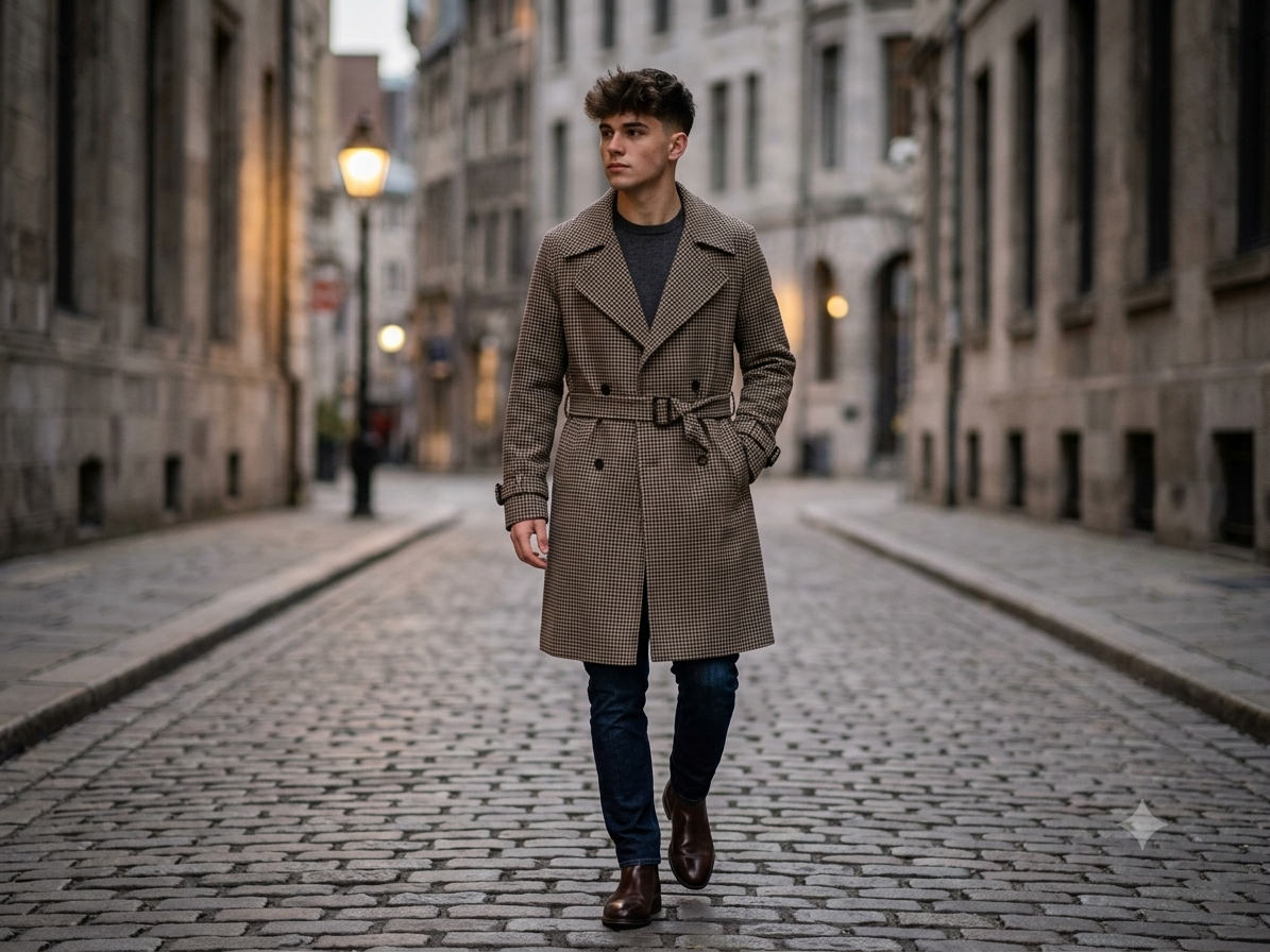 Trench Uomo Check