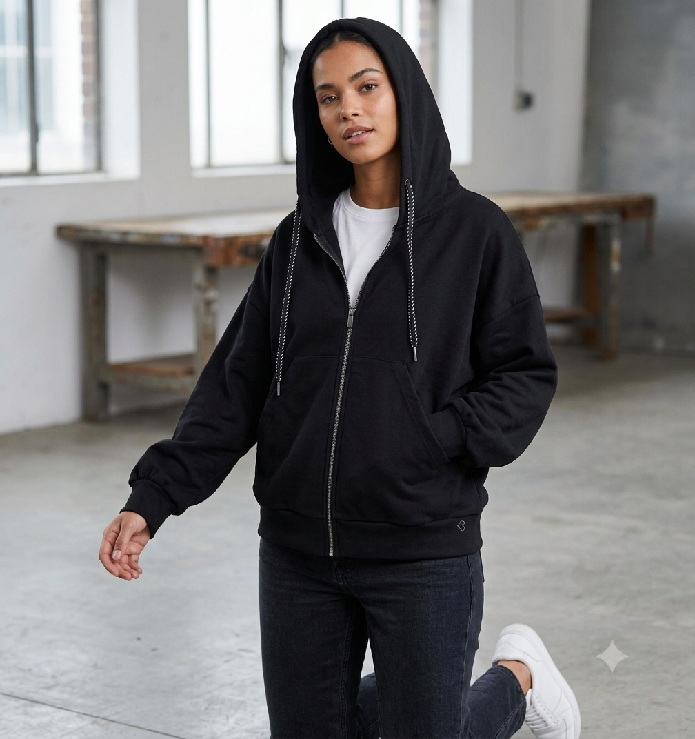 Felpa Donna Full Zip Interlock