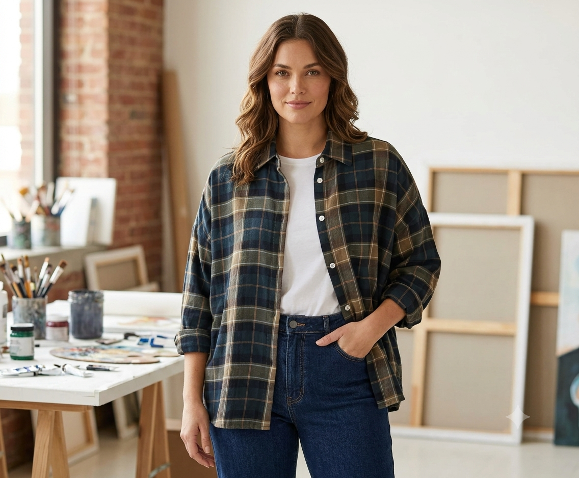 Camicia Donna Check
