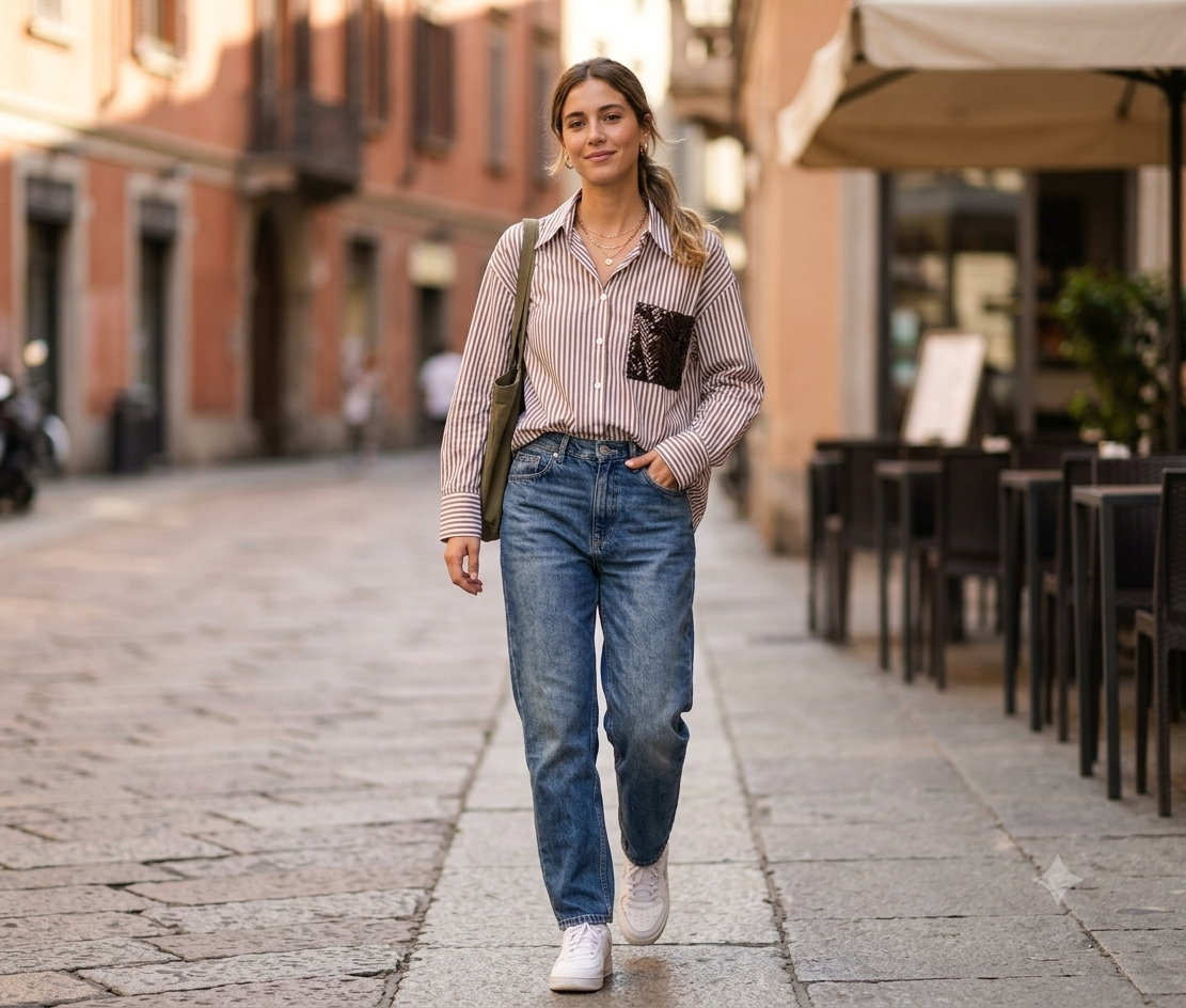 Camicia Donna Taschino Paillettes