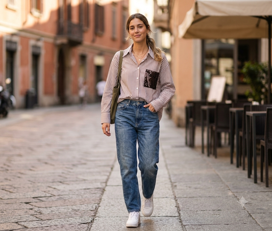 Camicia Donna Taschino Paillettes
