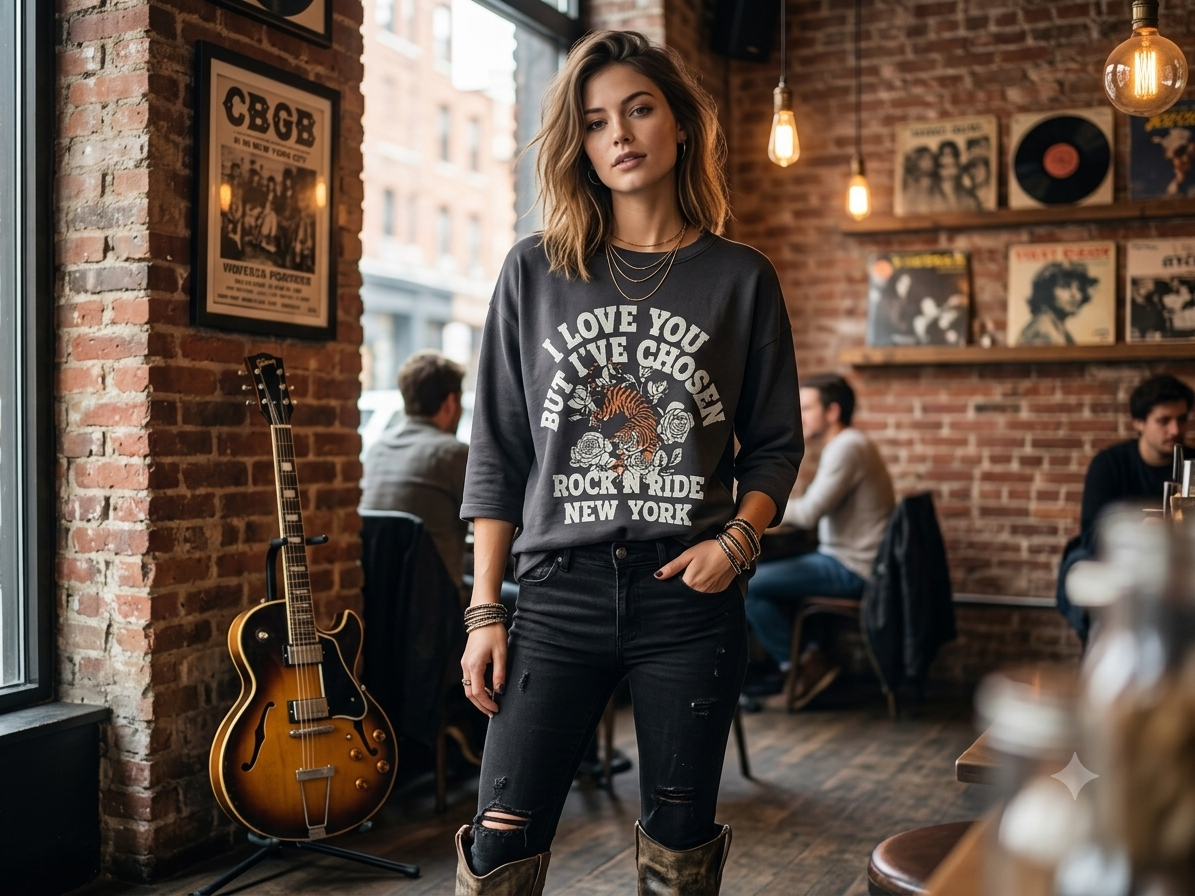 T-Shirt Paricollo Rock