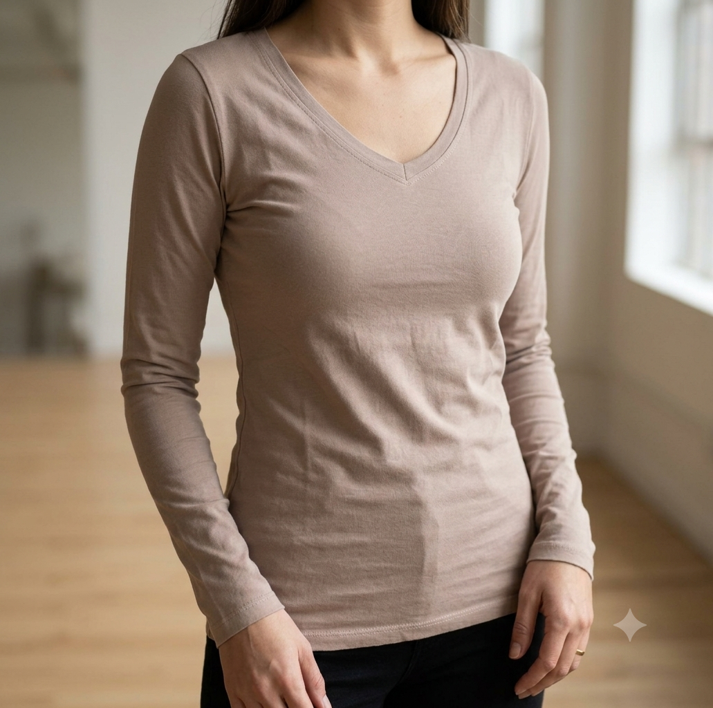 T-Shirt Basic Manica Lunga