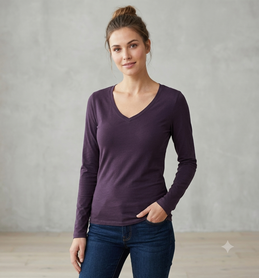 T-Shirt Basic Manica Lunga