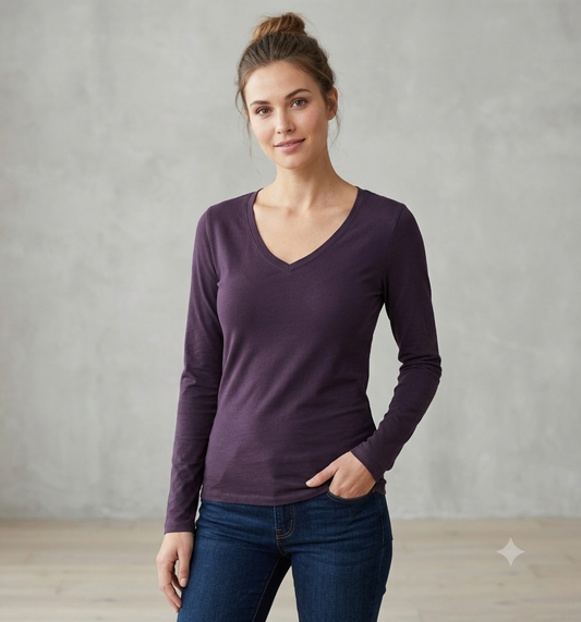 T-Shirt Basic Manica Lunga