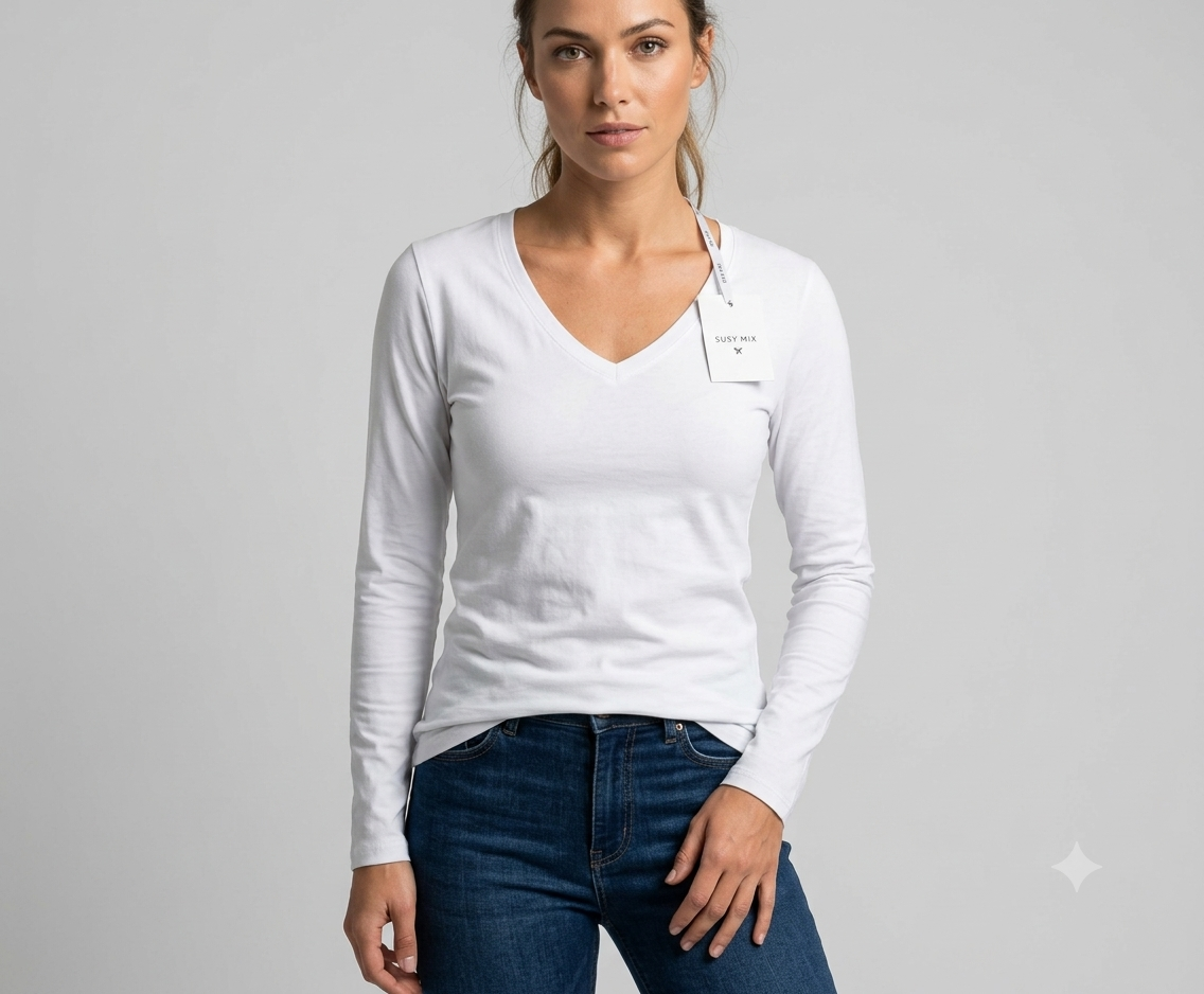 T-Shirt Basic Manica Lunga