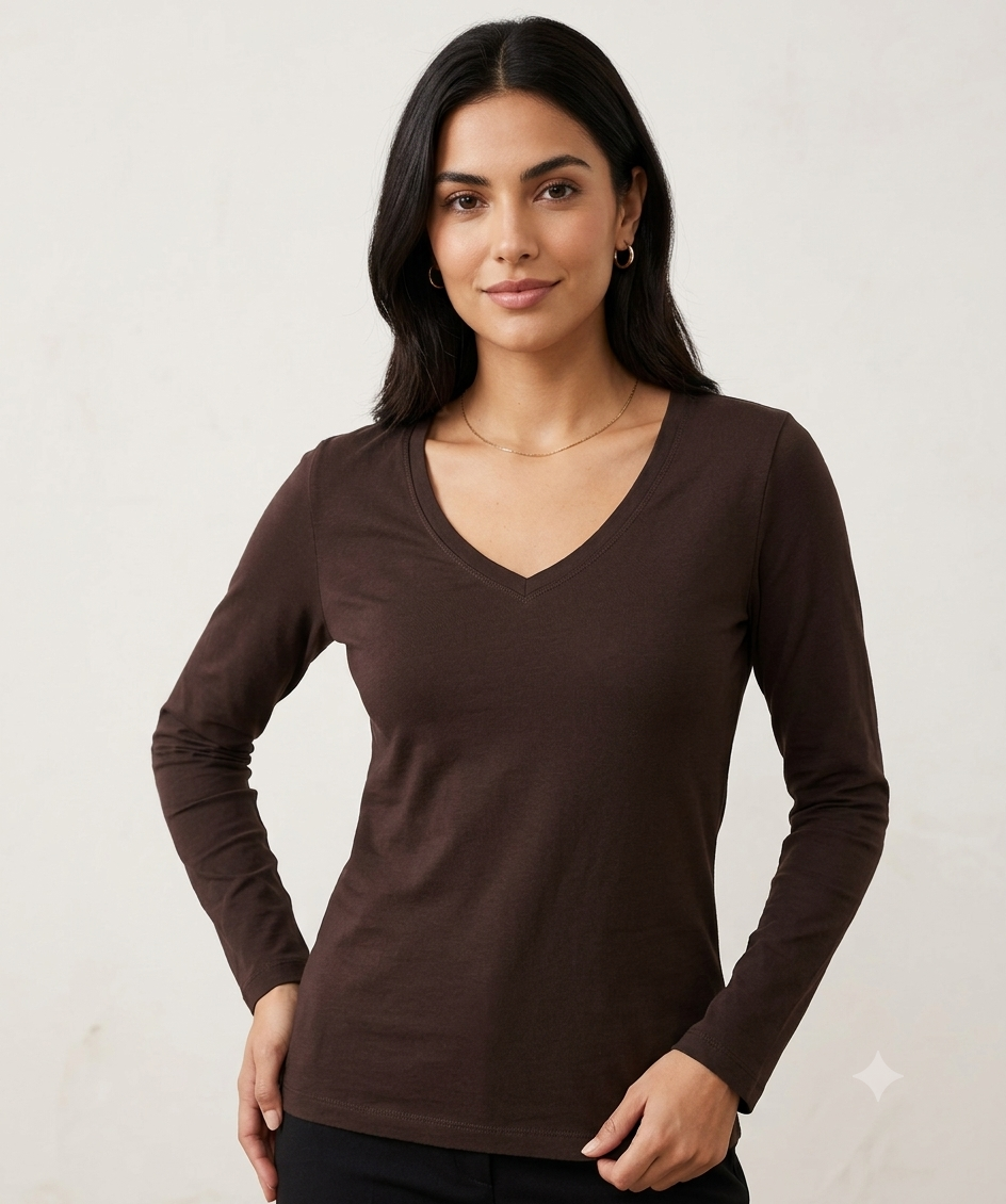 T-Shirt Basic Manica Lunga