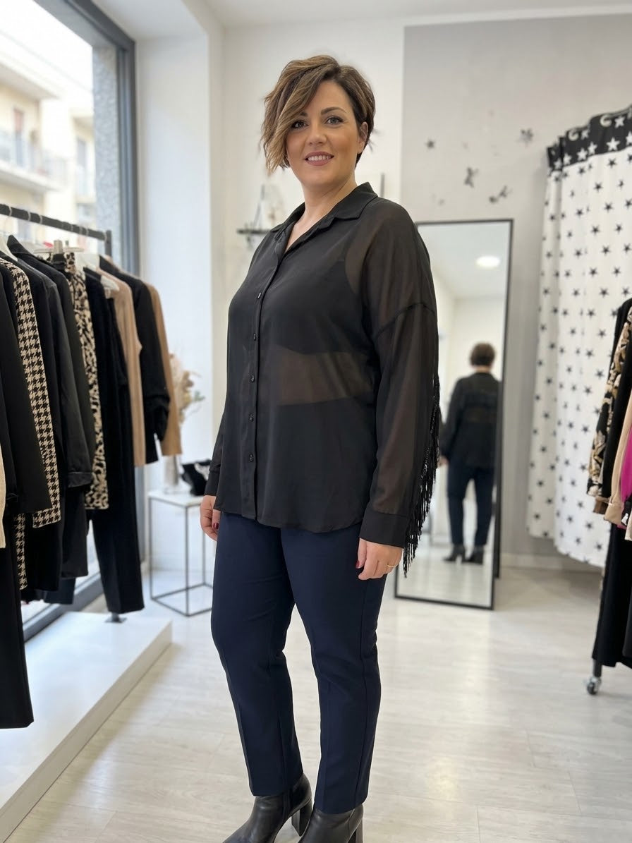 Camicia Curvy Frange
