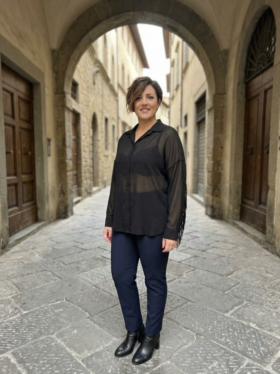 Camicia Curvy Frange