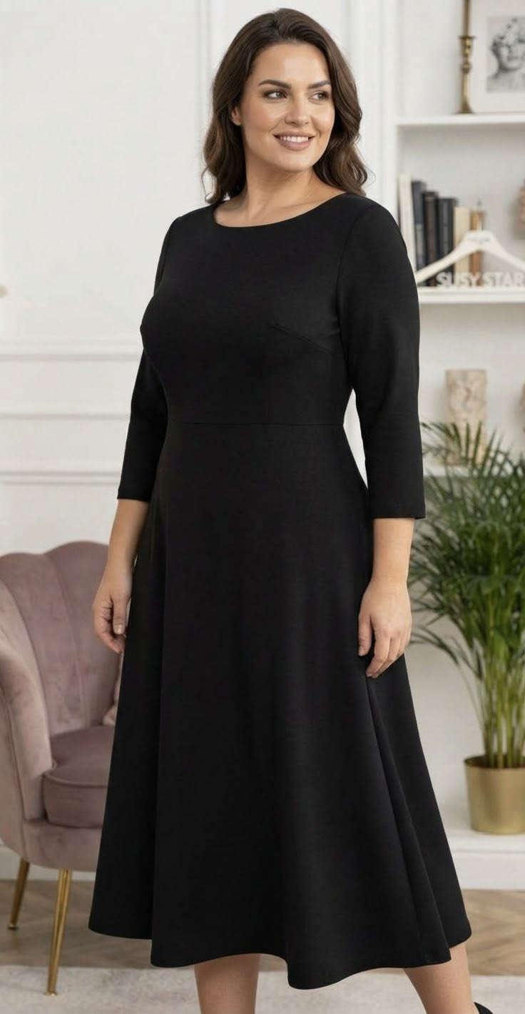 Abito Donna Lungo Curvy