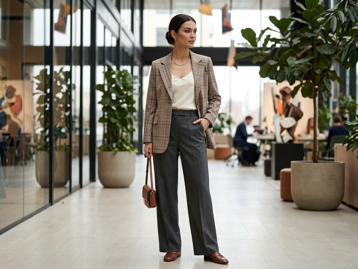 Blazer Donna Check