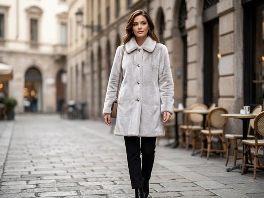 Cappotto Donna Ecopelliccia