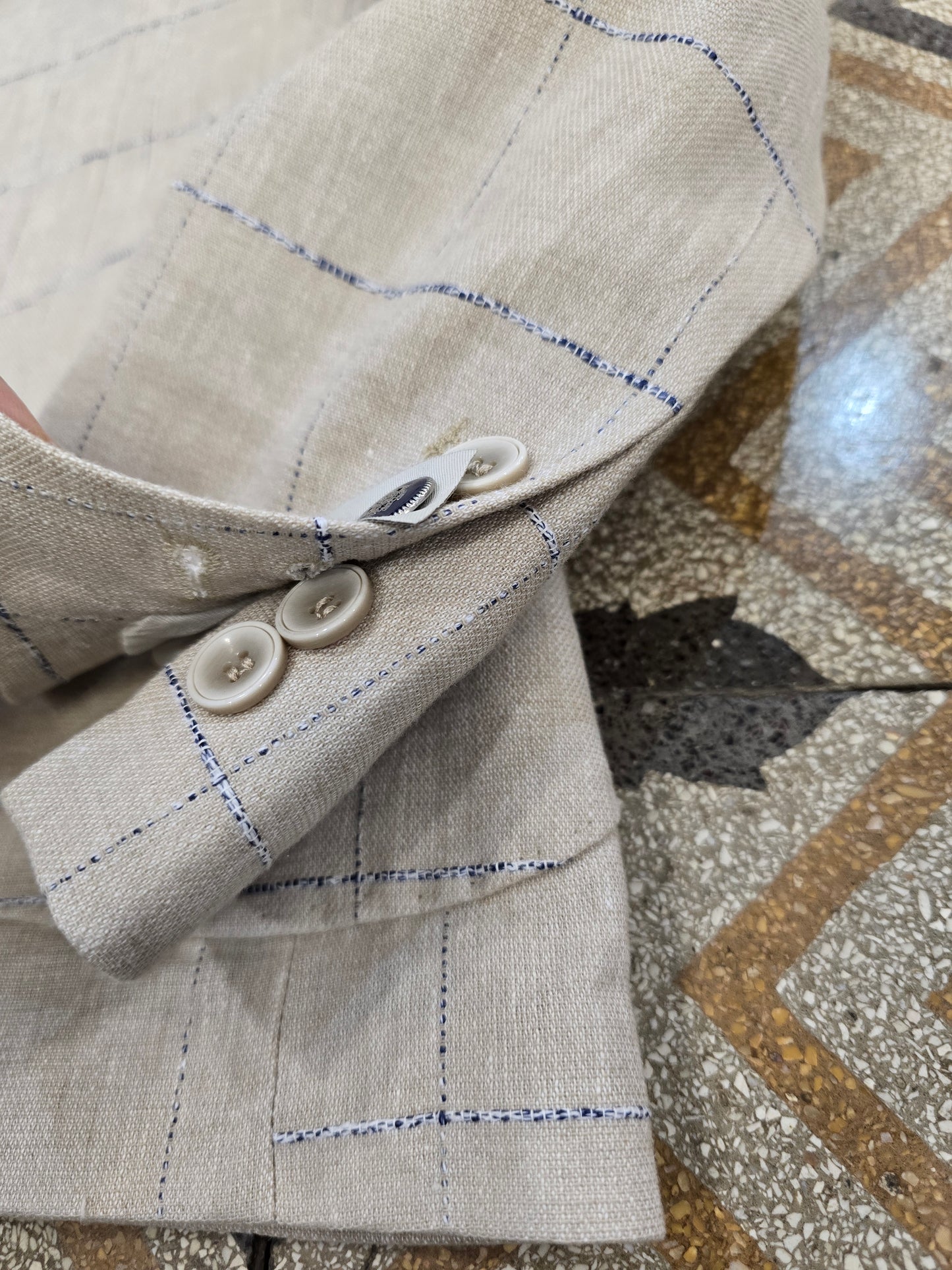 Giacca misto lino
