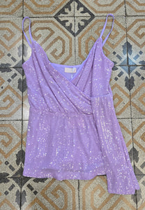 Top paillettes