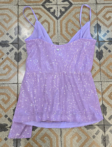 Top paillettes