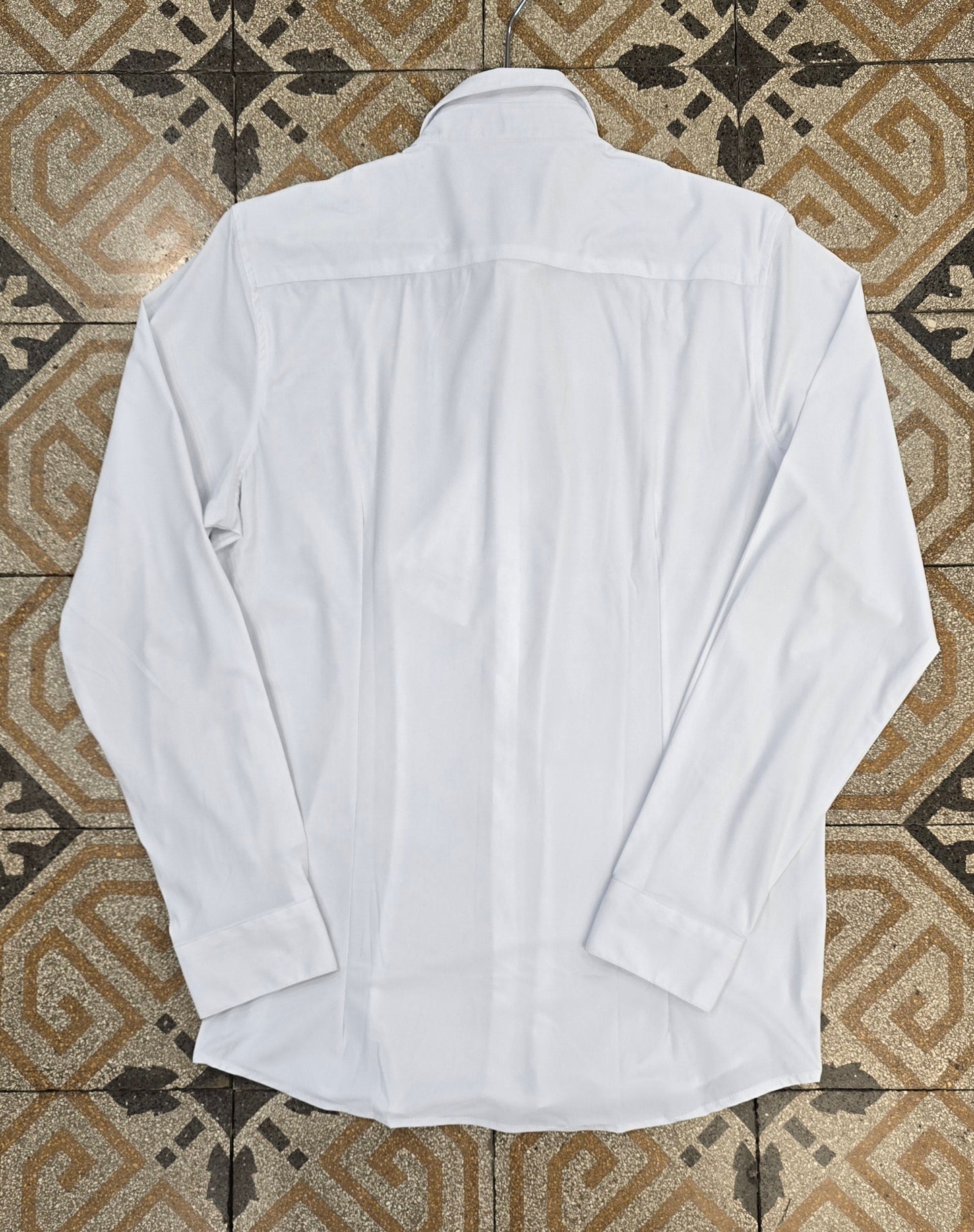 Camicia Iron Free Colletto Francese Elastica Slim No Stiro