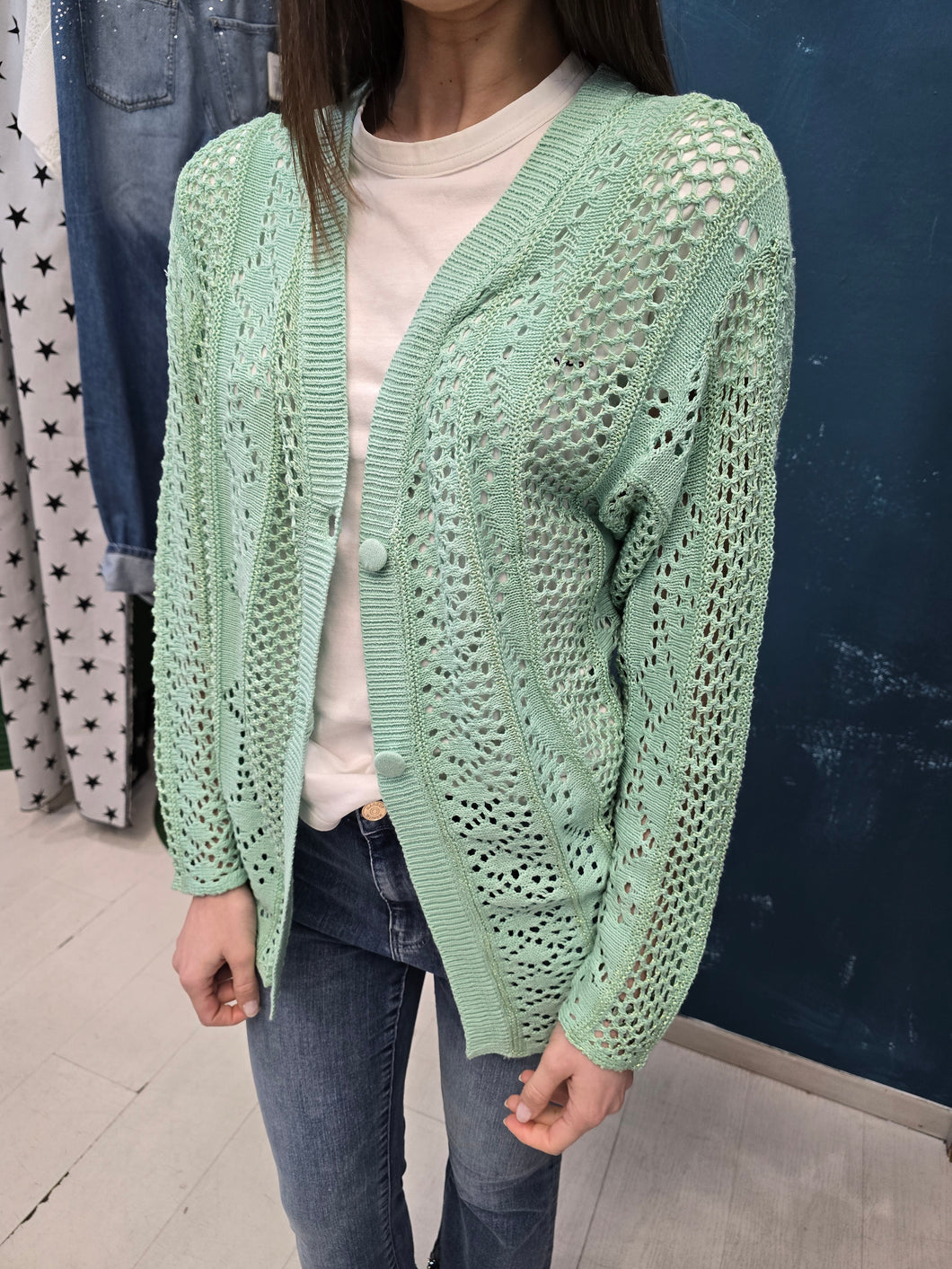 Cardigan traforato