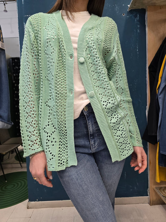 Cardigan traforato