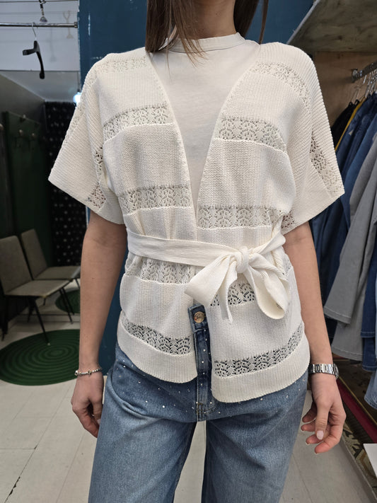 Cardigan traforato