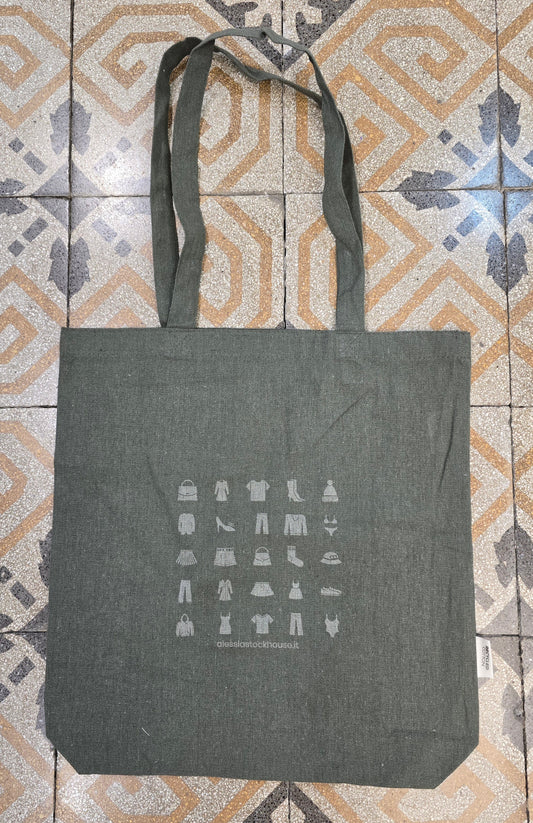 Shopper Cotone Riciclato Stampata Laser