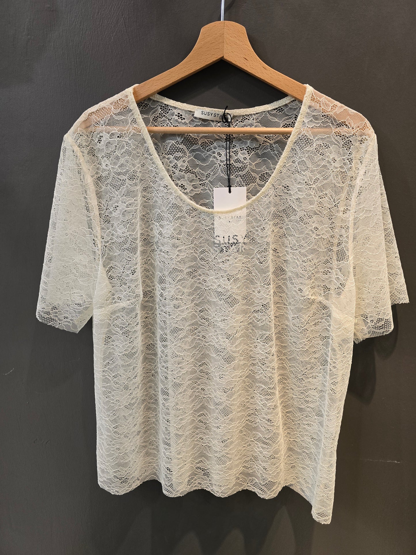 T-Shirt pizzo Curvy