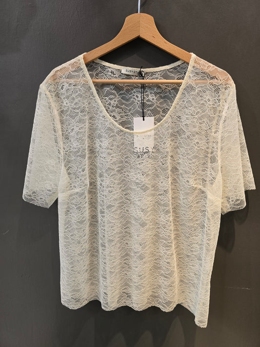 T-Shirt pizzo Curvy