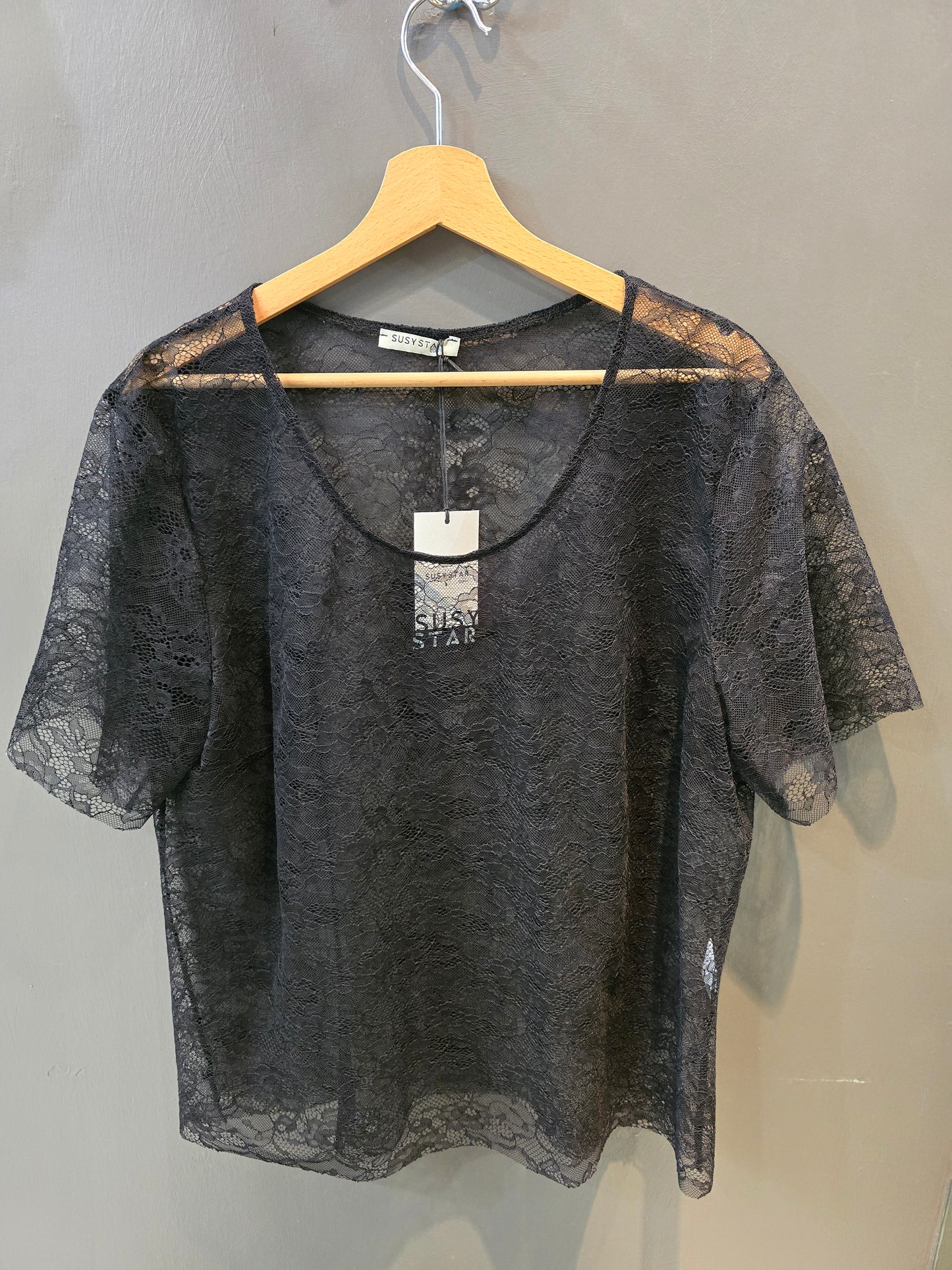 T-Shirt pizzo Curvy