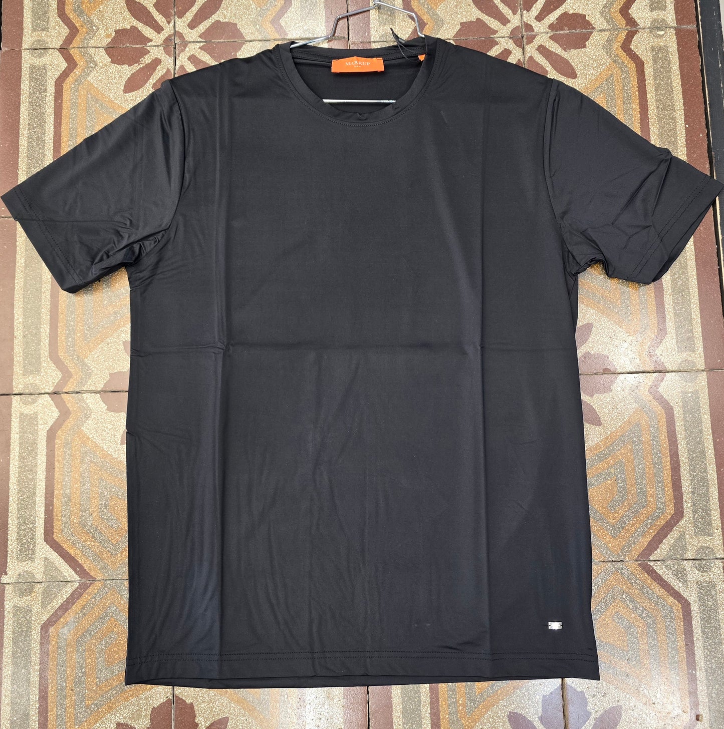 T-Shirt Paricollo Tessuto Tecnico Elasticizzata