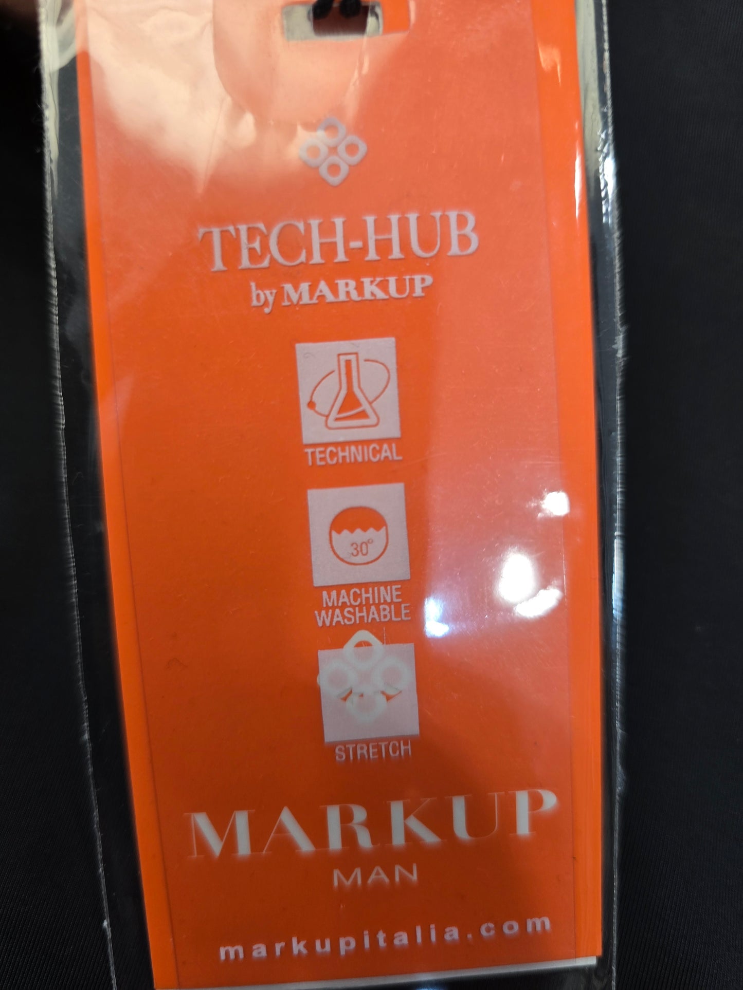 T-Shirt Paricollo Tessuto Tecnico Elasticizzata