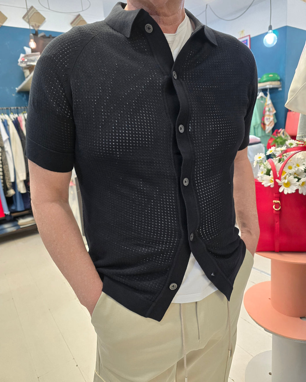 Cardigan traforato