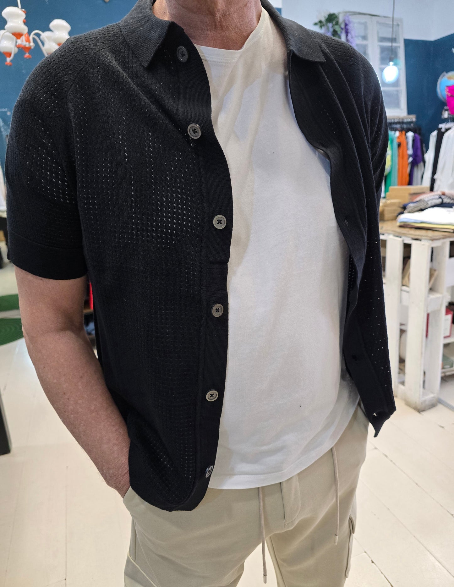 Cardigan traforato