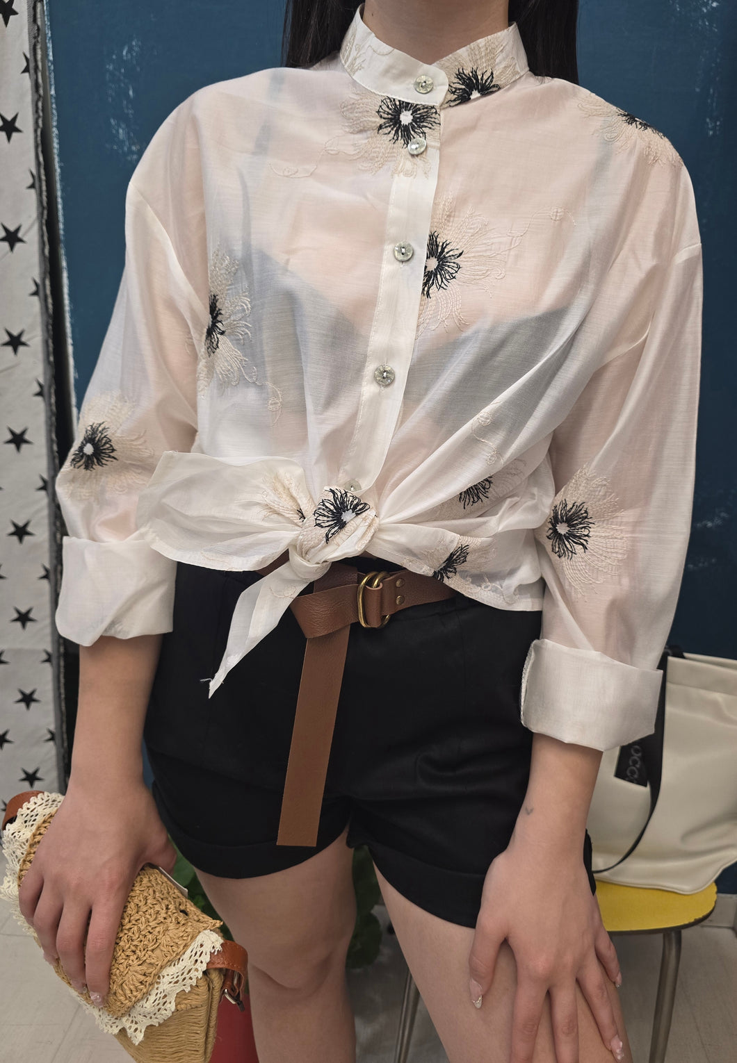 Camicia ricamo
